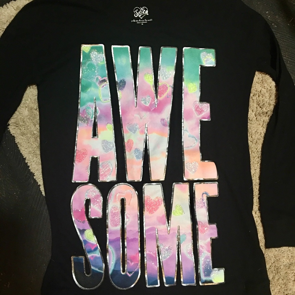 “Awesome” long sleeve Justice shirt